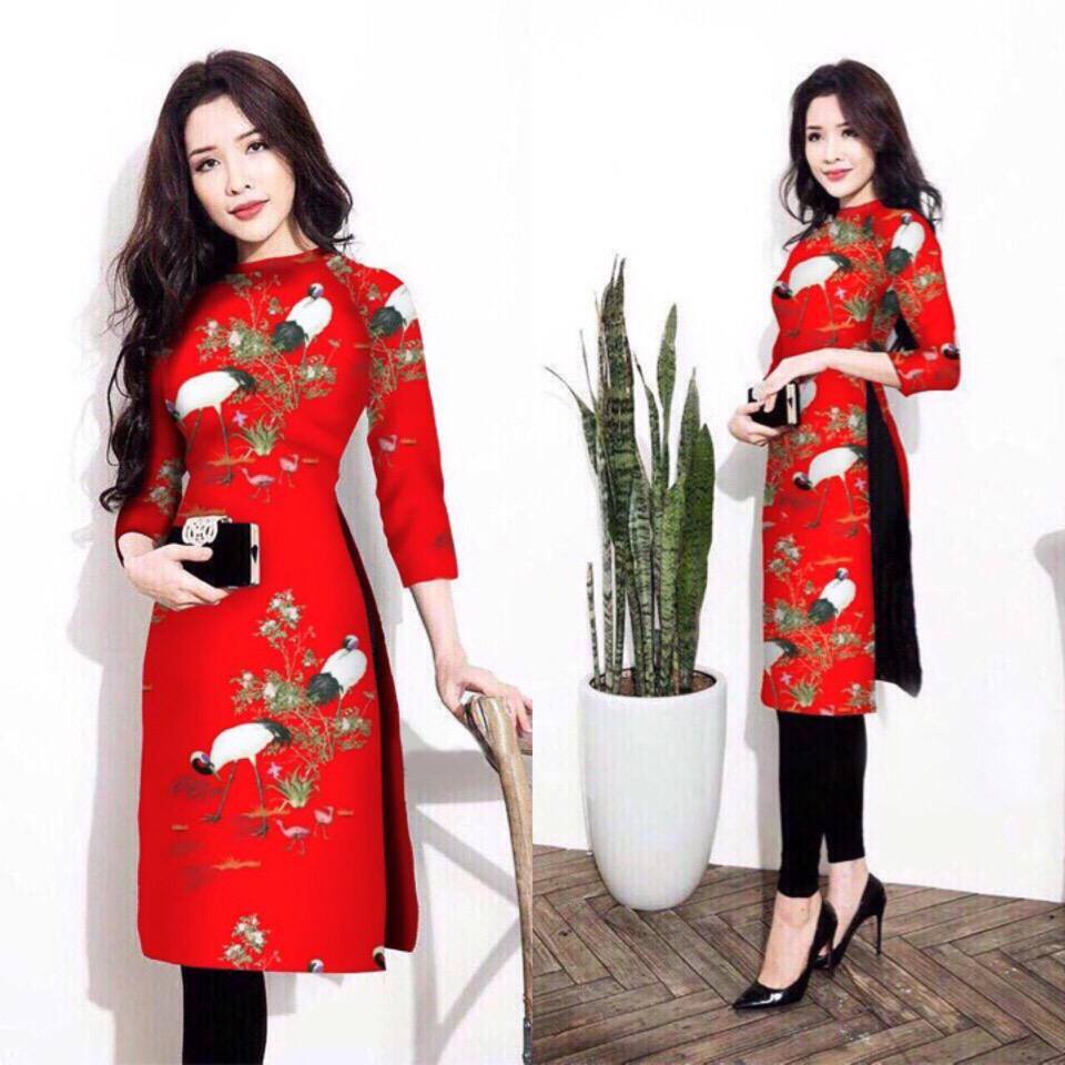 Áo dài cách tân đẹp không cổ