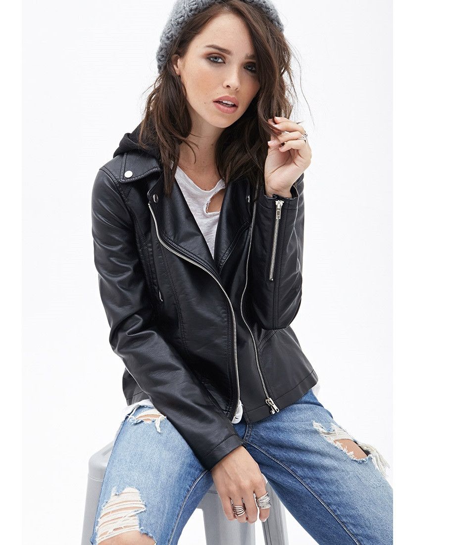 Bạn có thể phối áo jacket da với nhiều loại trang phục khác nhau