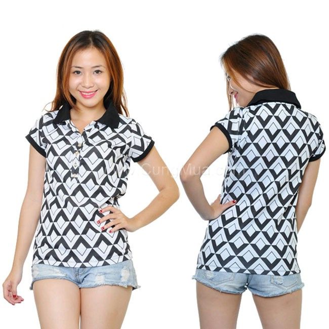 Áo thun nữ in họa tiết đơn giản nhưng không kém phần bắt mắt luôn khiến các nàng điêu đứng