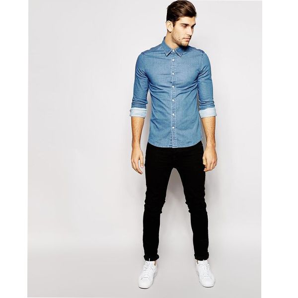 Quần skinny jeans cho bạn nam body cân đối