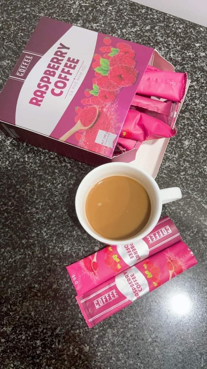 Cà Phê Mâm Xôi Giảm Cân Raspberry Coffee 15 gói