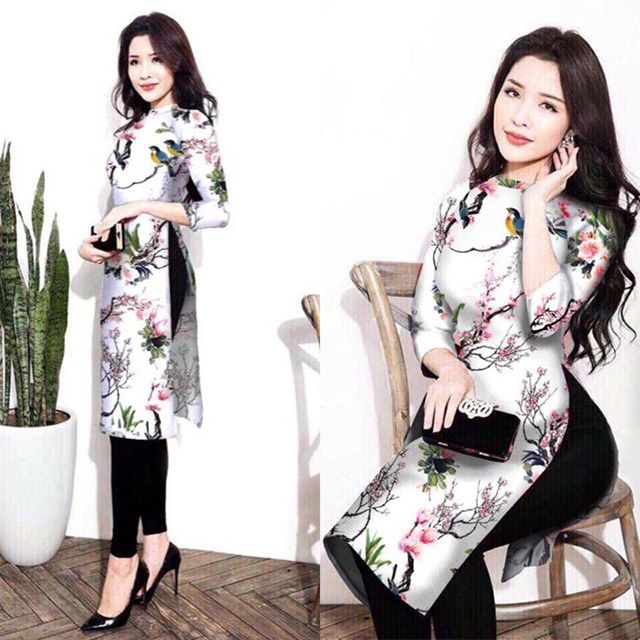 Thiết kế hiện đại nhưng vẫn giữ nguyên được nét như áo dài truyền thống