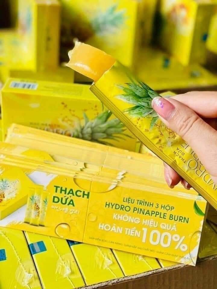 Chỉ 1 gói mỗi ngày sụt kí vèo vèo với thạch dứa Matxi Corp