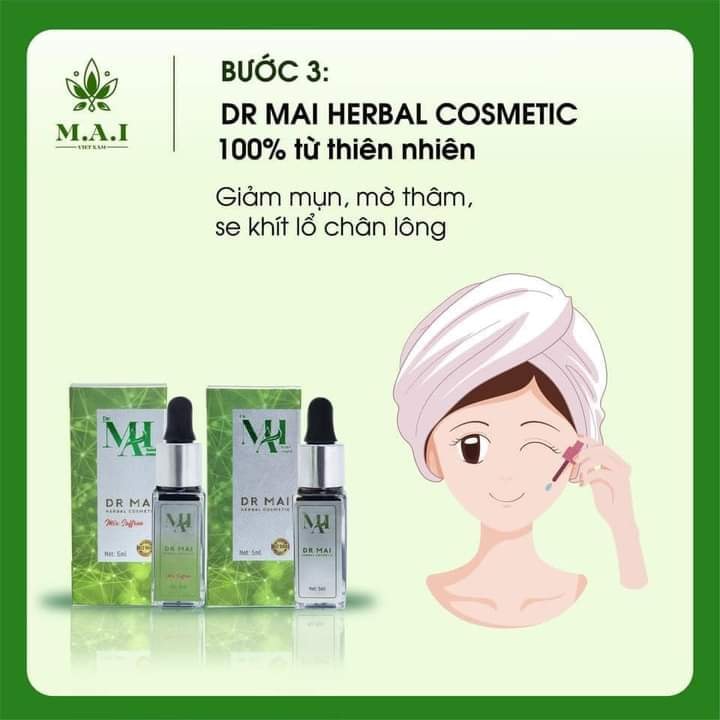 Combo cho da mụn với sản phẩm Dr MAI