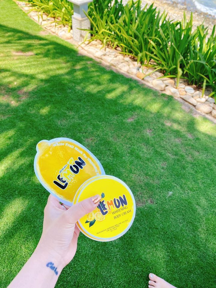 Combo siêu trắng không đối thủ Kem body Lemon và Ủ trắng chanh