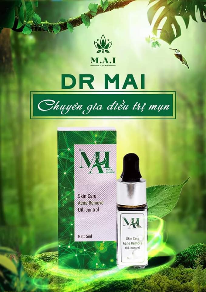 Đặc tính của DR.MAI là gom cồi, khô cồi & đẩy nhân mụn lên trên bề mặt da