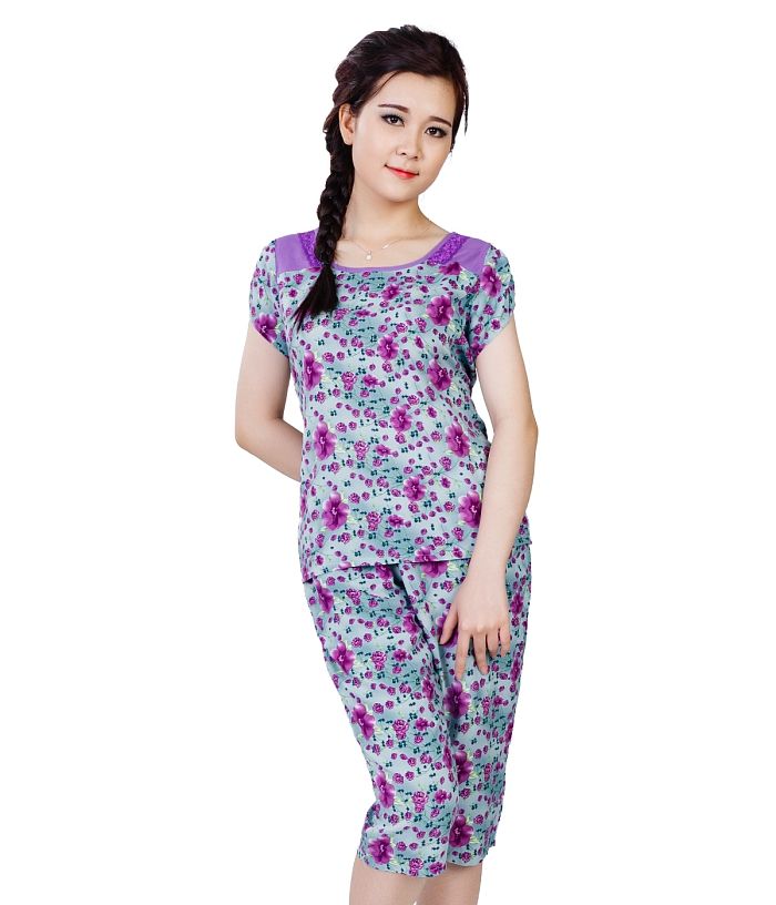 Đồ bộ mặc nhà vải lanh mát mẻ thoải mái