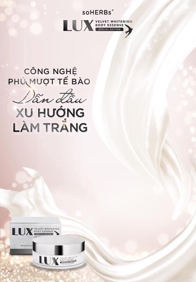 Kem body Lux giúp da trắng rất rõ rệt chỉ sau 7 ngày