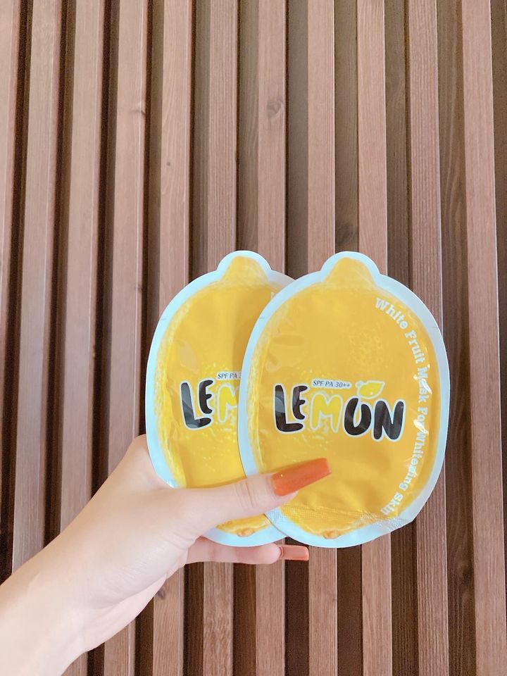 Lemon White Fruit Mask dưỡng trắng da trong lần đầu tiên sử dụng