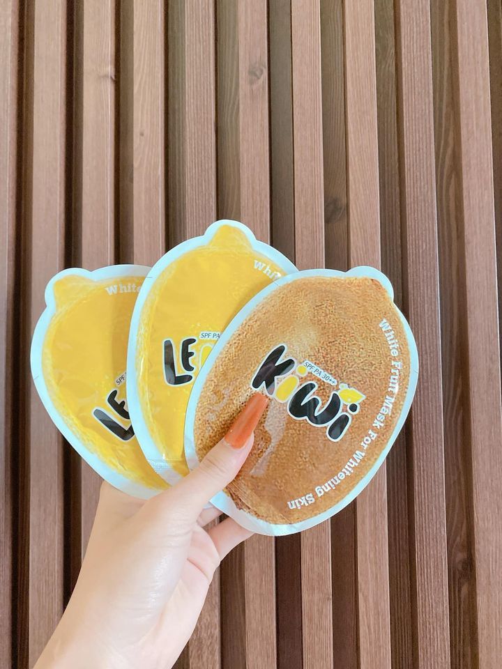 Lemon White Fruit Mask dưỡng trắng da trong lần đầu tiên sử dụng