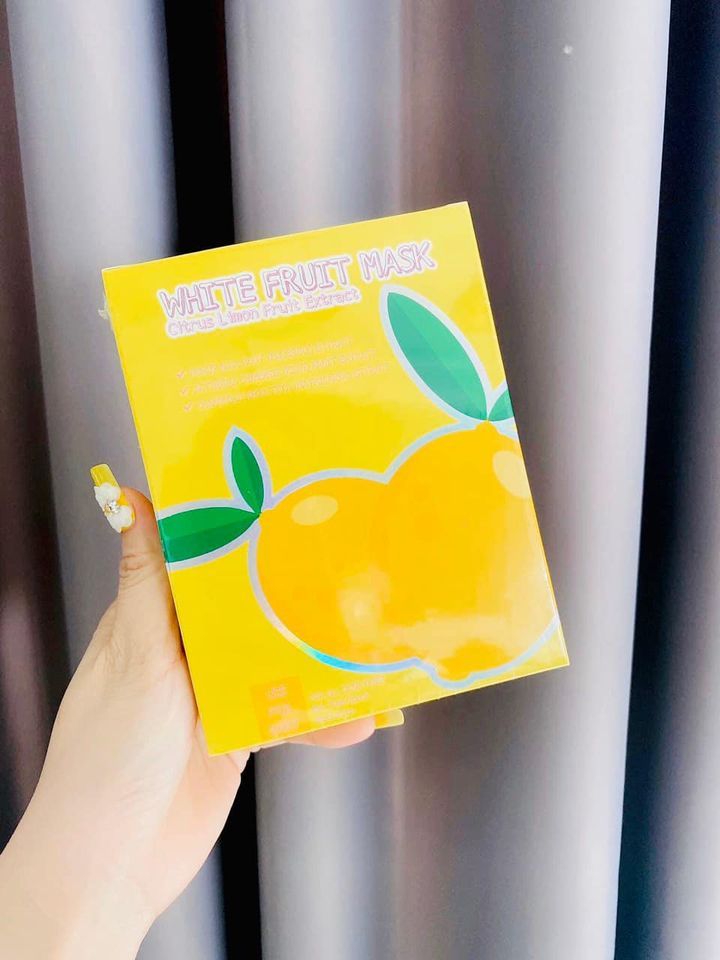 Lemon White Fruit Mask dưỡng trắng da trong lần đầu tiên sử dụng