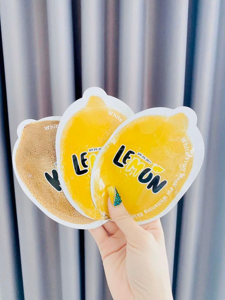 Lemon White Fruit Mask dưỡng trắng da trong lần đầu tiên sử dụng