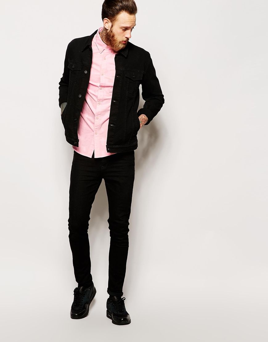 Quần jeans nam đẹp cùng với Blazer và sơ mi