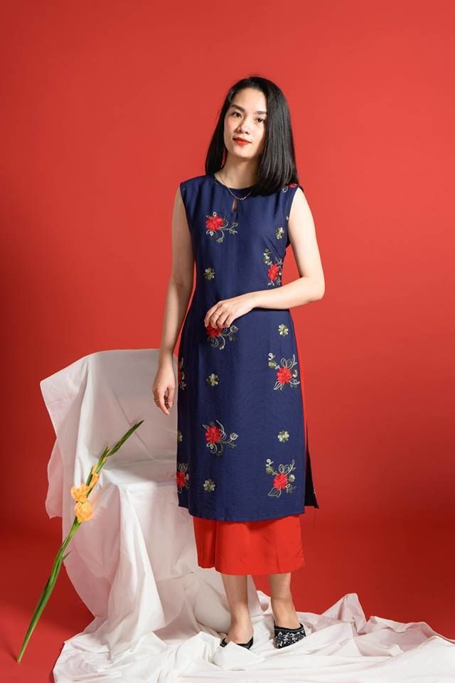 Kiểu áo dài cách tân không tay: