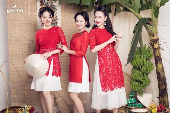 Kiểu Áo dài cách tân ren