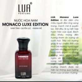 Nước hoa Lua Monaco Luxe Edition 50ml là đại diện cho mẫu người đàn ông sang trọng, mạnh mẽ và quyền lực