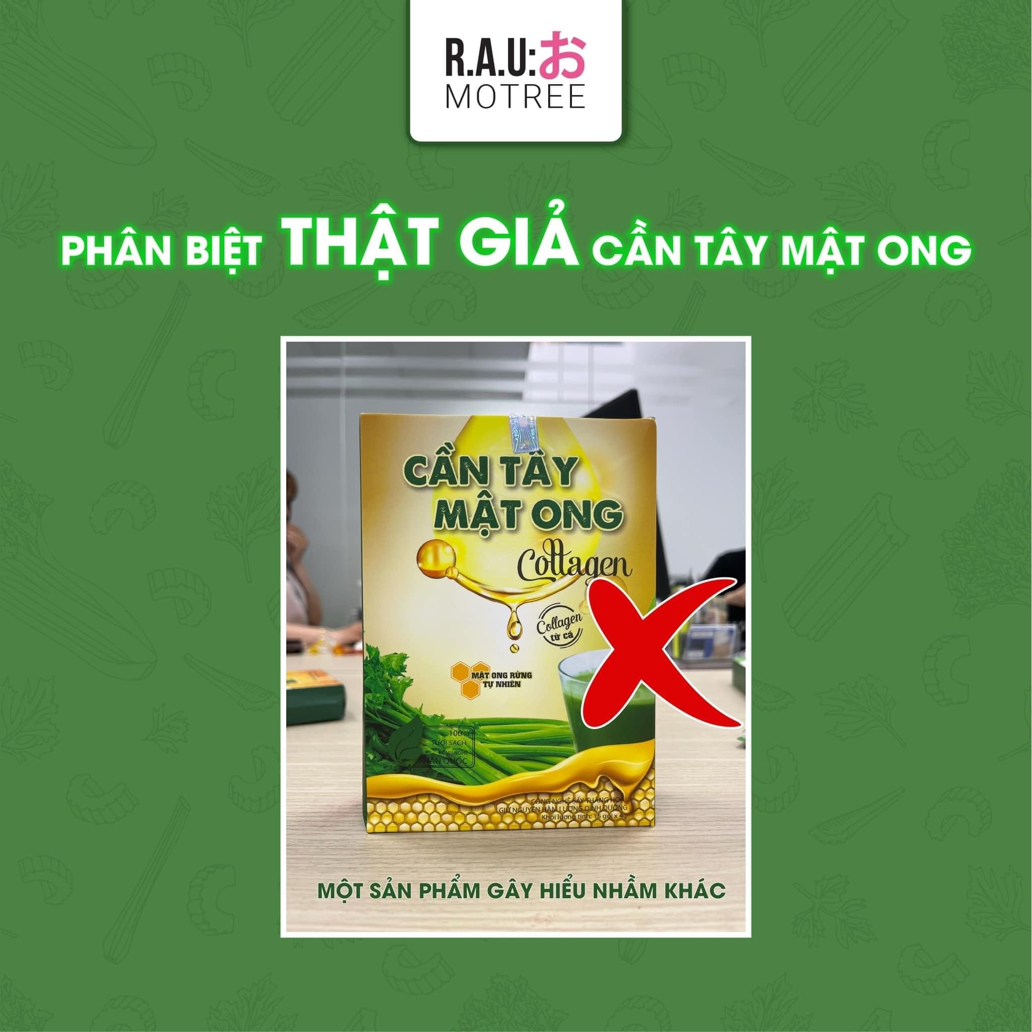 Phân biệt hàng thật giả cần tây mật ong