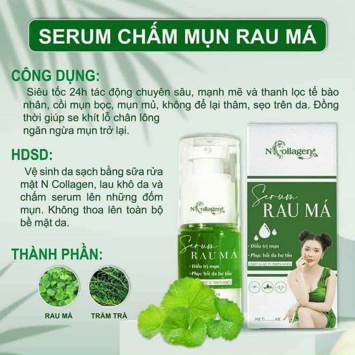 Serum Chấm Mụn Rau Má N Collagen