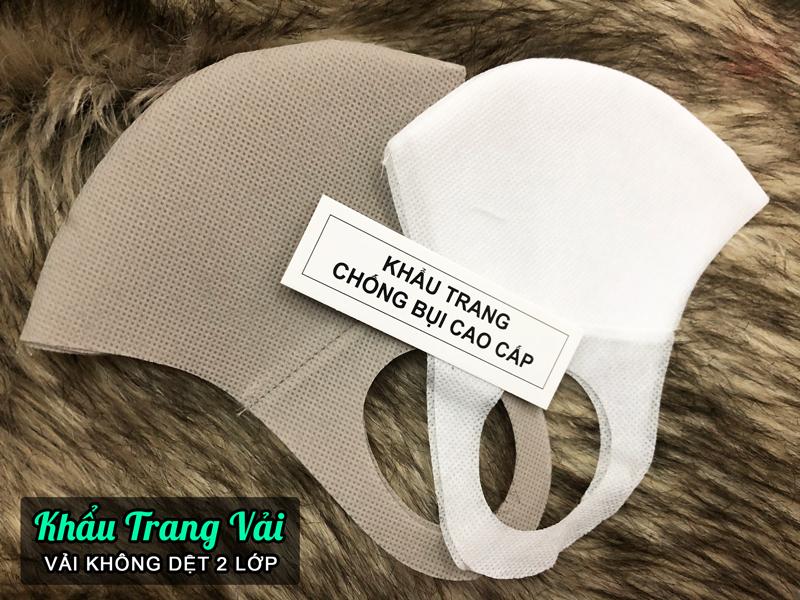 Sỉ khẩu trang vải 2 lớp cao cấp