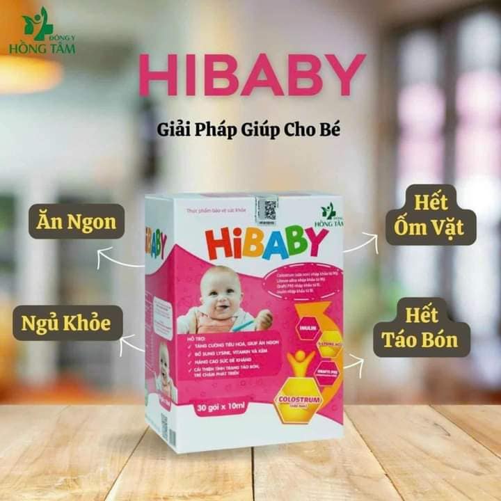 Siro Hibaby giúp trẻ ăn ngon cải thiện hệ tiêu hóa Hồng Tâm