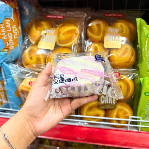 1 Bánh Mì Hamburger HAALVDE Vị Khoai Môn, Vị Chà Bông
