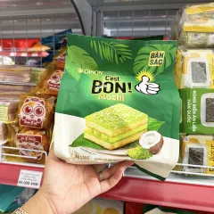 1 Bịch Bánh Ăn Sáng C'est BON Phủ Mochi Cốm Dừa 137,5g - Bịch 5 Cái