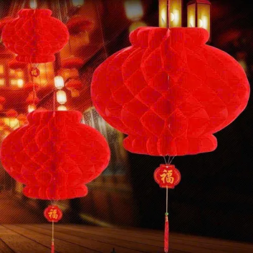 1 Bịt 10 LỒNG ĐÈN GIẤY( F20 / 15CM )