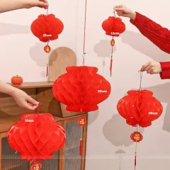 1 Bịt 10 LỒNG ĐÈN GIẤY( F25 / 20CM )