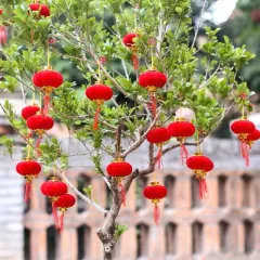 1 Bịt LỒNG ĐÈN NHUNG - Loại Bịt 7 Trái