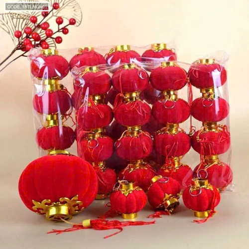 1 Bịt LỒNG ĐÈN NHUNG - Loại Bịt 9 Trái
