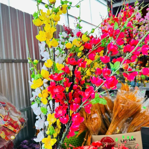 1 Cành Hoa Đào Cổ - Mẫu Ngắn