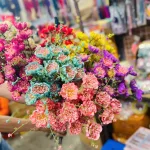 1 Cành HOA GẠO XỐP Nhiều Màu