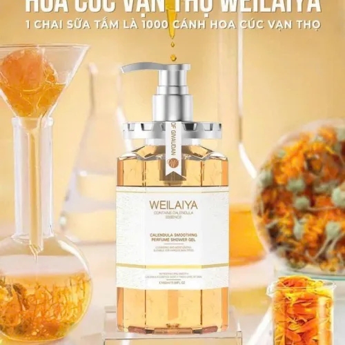1 chai sữa tắm là 1000 cánh hoa cúc vạn thọ