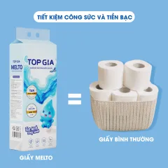1 Gói Giấy Ăn Rút Đáy Topgia Melto
