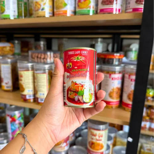1  Hộp Cá Mòi Xốt Cà Chua Khui Muỗng Lon Cao - Cá Mồi 3 Cô Gái (155g/Lon)