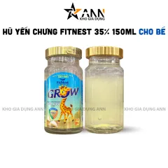 1 Hủ Yến Chưng Đường Phèn Vị Vani Cho Bé Kids Grow FitNest 35% 150ml - Nước Yến
