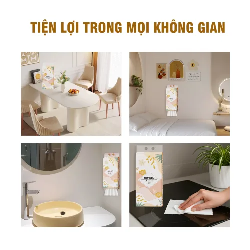 1 Thùng 10 Bịch Giấy Vệ Sinh Rút Đáy Topgia Tiểu Hạ