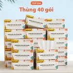 1 Thùng 10 Gói Giấy Ăn Topgia Đa Sắc