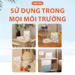 1 Thùng 10 Gói Giấy Ăn Topgia Đa Sắc