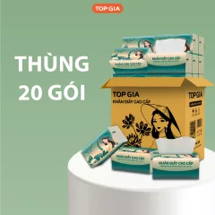 1 Thùng 20 Gói Giấy Ăn Topgia Sắc Việt