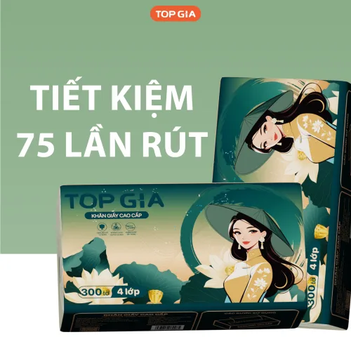 1 Thùng 20 Gói Giấy Ăn Topgia Sắc Việt