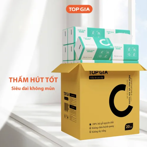 1 Thùng 20 Gói Giấy Topgia - Giấy Chữ C