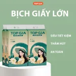 1 Thùng 4 Bịch Giấy Rút Đáy Topgia Sắc Việt