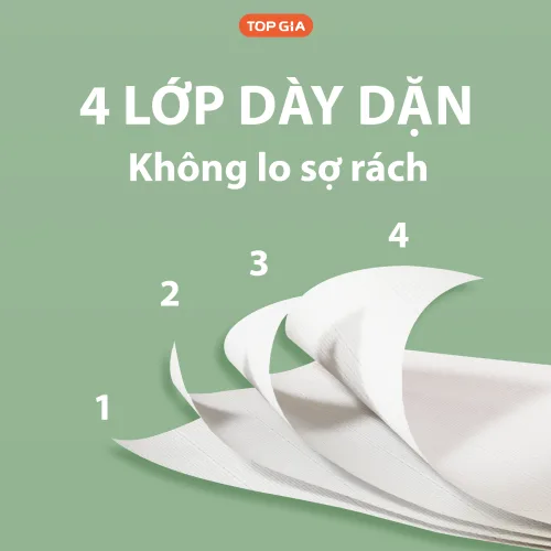 1 Thùng 6 Bịch Giấy Rút Đáy Topgia Sắc Việt