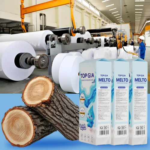1 Thùng 6 Bịch Giấy Vệ Sinh Topgia Melto