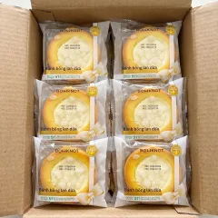 1 Thùng Bánh Bông Lan BOWKNOT Dừa Hình Tart - Thùng 24 Cái