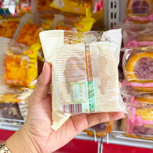1 Thùng Bánh Bông Lan BOWKNOT Vị Chà Bông Socola - Thùng 24 Cái