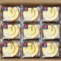 1 Thùng Bánh Bông Lan Cuộn NORBETA Vị Nguyên Bản - Thùng 2kg 27 Cái