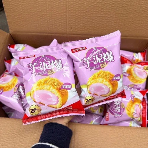 1 Thùng Bánh Mì Chà Bông AIDEBAO Nhân Khoai Môn 2,5kg