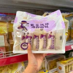1 Thùng Bánh Mì Sữa Chua Mini Ông Già HESHAN Vị Gạo Tím (360g x 12 Bịch)